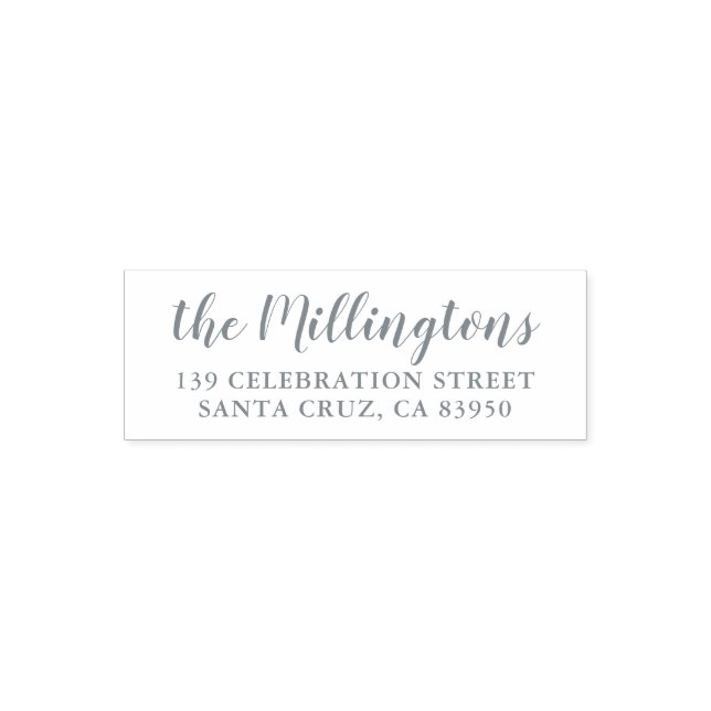 Benutzerdefinierter Familienname und Rücksendeadre Permastempel (Design)