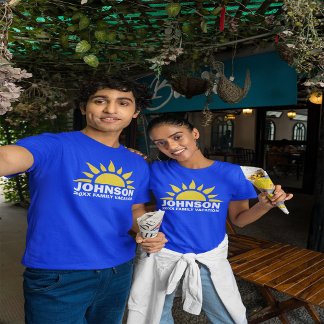 Benutzerdefinierter Familienurlaub Sun Horizon T-Shirt
