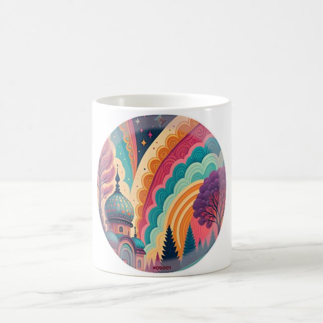 Benutzerdefinierter Fantasy-Kreis-Kunstbecher Kaffeetasse (Mittel)