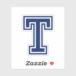 Benutzerdefinierter Farbbuchstabe T Schriftart-Alp Aufkleber