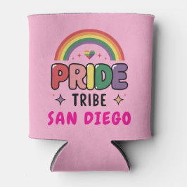 Benutzerdefinierter farbiger LGBTQ+-Regenbogenprim Dosenkühler