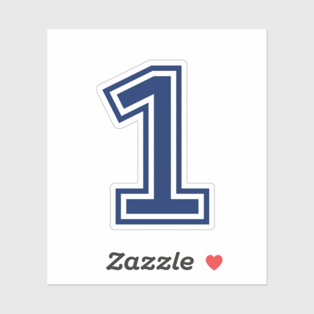 Benutzerdefinierter Farbnummer 1 sportlicher Uni S Aufkleber (Blatt)