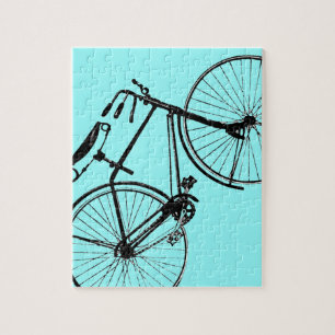 Benutzerdefinierter Farbverlauf Vintage Fahrrad Puzzle