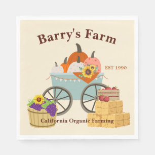 Benutzerdefinierter Farmspaß Serviette