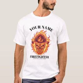 Benutzerdefinierter Feuerwehrmann Phoenix-Flammen- T-Shirt