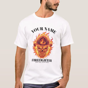 Benutzerdefinierter Feuerwehrmann Phoenix-Flammen- T-Shirt