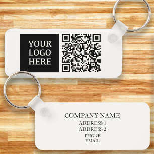 Benutzerdefinierter Firmen-Logo-QR-Code-Schlüssela Schlüsselanhänger