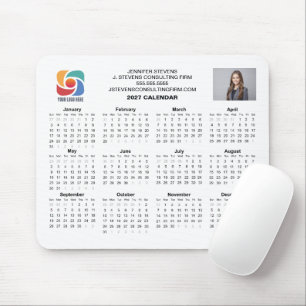Benutzerdefinierter Firmenlogo 2027 Firmenkalender Mousepad