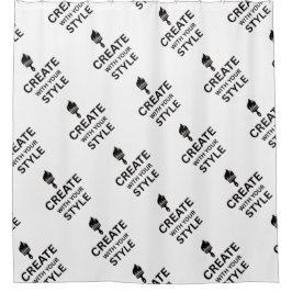 Benutzerdefinierter Firmenlogo-Markenständer Duschvorhang