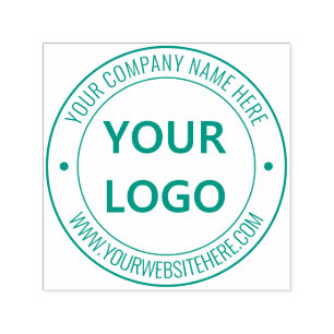 Benutzerdefinierter Firmenlogo-Name-Webseite-Selbs Permastempel