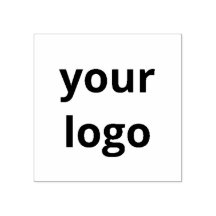 Benutzerdefinierter Firmenlogo-Stempel Quadratisch