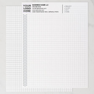 Benutzerdefinierter Firmenname & Logo   Millimeter Briefbogen