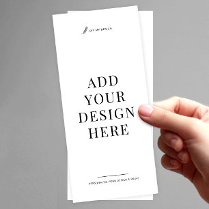 Benutzerdefinierter Flyerdruck 4x9" Laden Sie Ihr Werbekarte
