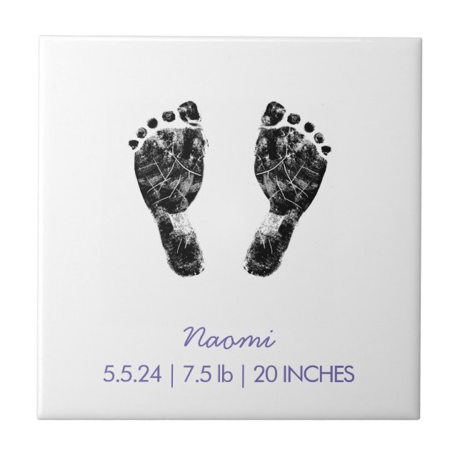 Benutzerdefinierter Footprint | Hochladen des Baby Fliese (Vorderseite)