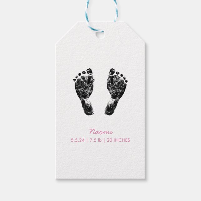Benutzerdefinierter Footprint | Hochladen des Baby Geschenkanhänger (Vorderseite)