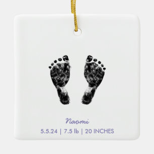 Benutzerdefinierter Footprint   Hochladen des Baby Keramikornament
