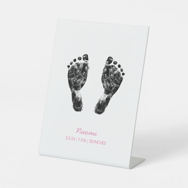 Benutzerdefinierter Footprint | Hochladen des Baby Sockelschild (Vorderseite)