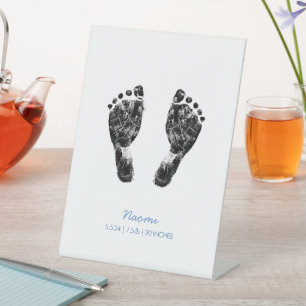 Benutzerdefinierter Footprint Hochladen des Baby Sockelschild