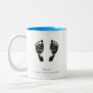 Benutzerdefinierter Footprint Hochladen des Baby Zweifarbige Tasse