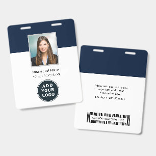 Benutzerdefinierter Foto-Barcode und Logo Unterneh Ausweis
