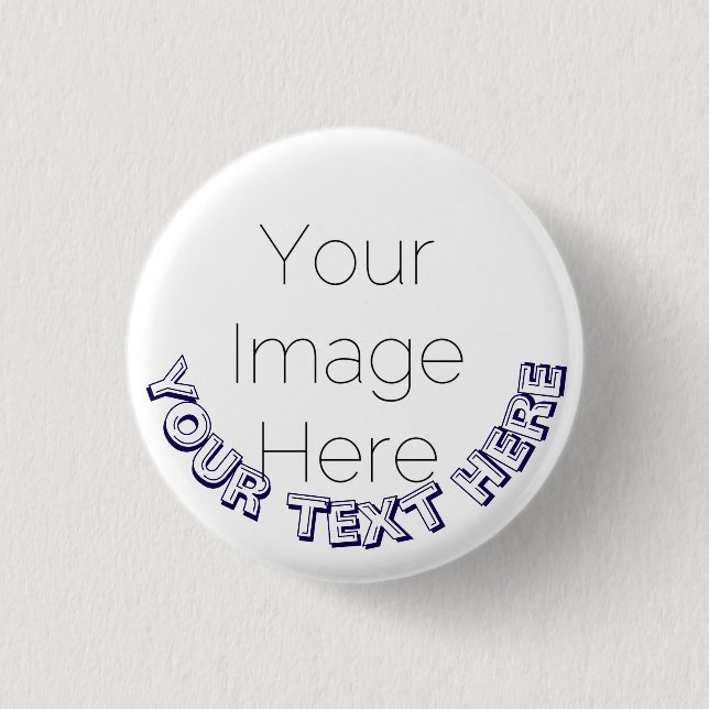 Benutzerdefinierter Foto-Button-Anstecker – Person Button (Vorderseite)