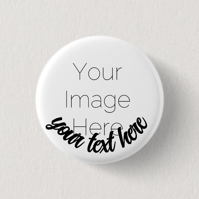 Benutzerdefinierter Foto-Button-Anstecker – Person Button (Vorderseite)
