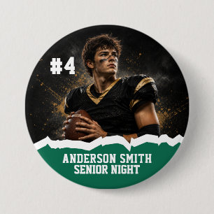 Benutzerdefinierter Foto-Football-Senior-Night-But Button