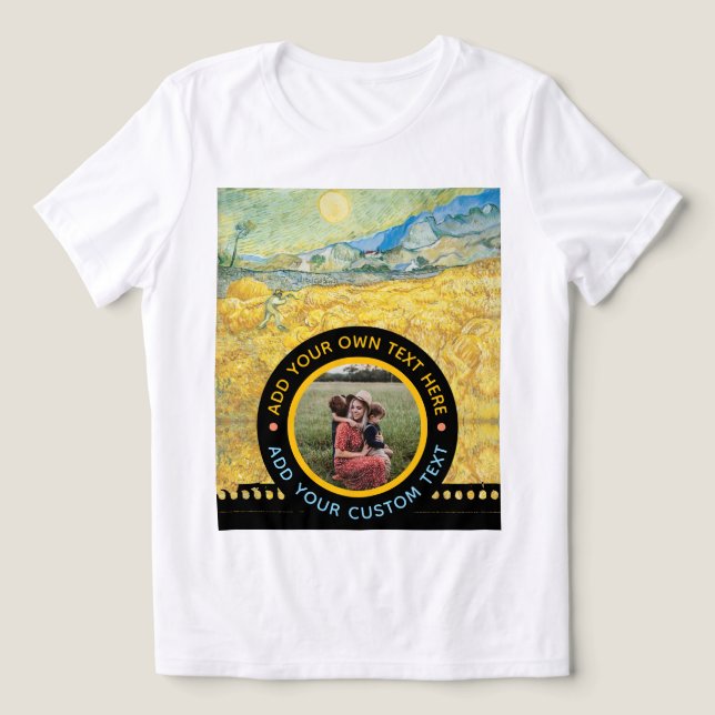 Benutzerdefinierter Foto - Geburtstagsfeiertag Tri-Blend Shirt (Design Vorderseite)
