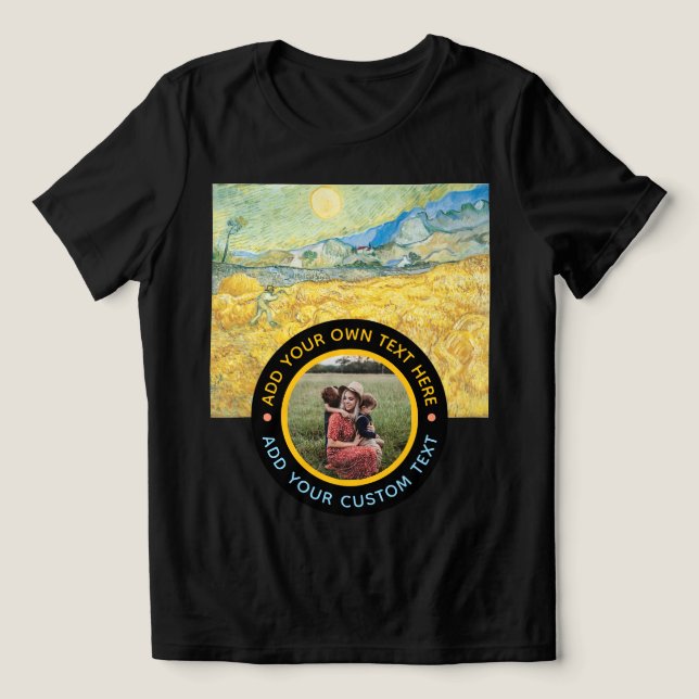 Benutzerdefinierter Foto - Geburtstagsfeiertag Tri-Blend Shirt (Design Vorderseite)