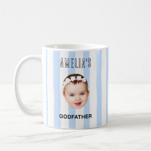 Benutzerdefinierter Foto-Gestreifter Süßer Pate Ge Kaffeetasse