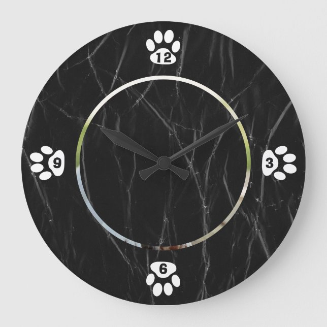 Benutzerdefinierter Foto Große Wanduhr (Vorderseite)