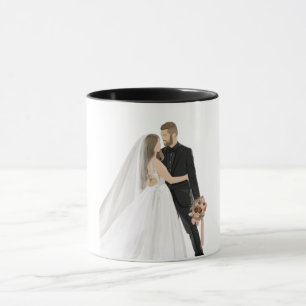 Benutzerdefinierter Foto-Hochzeitskaffeebecher - E Tasse