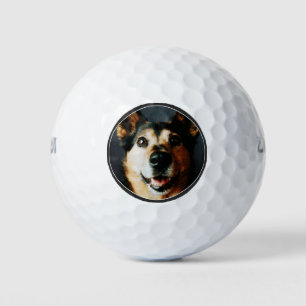 Benutzerdefinierter Foto-Hund-Vater Golfball