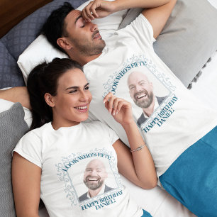 Benutzerdefinierter Foto   Ihr eigenes 50. Geburts T-Shirt