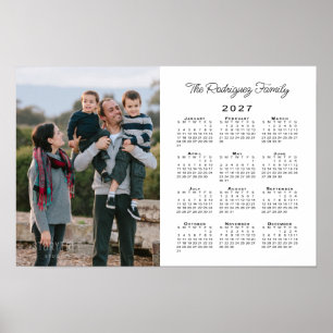 Benutzerdefinierter Foto-Kalender 2027 Poster