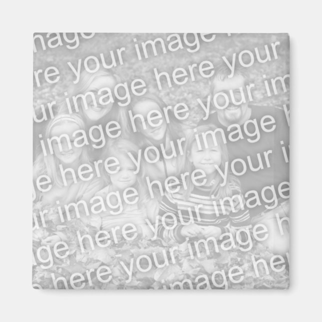 Benutzerdefinierter Foto-Magnet mit dem Bild Magnet (Vorne)