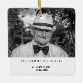 Benutzerdefinierter Foto-Memorypflege Keramikornament