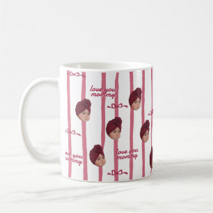 Benutzerdefinierter Foto-Mug mit süßem Bogenmuster Kaffeetasse
