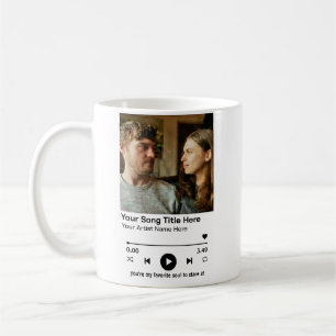 Benutzerdefinierter Foto-Musik-Player Personalisie Kaffeetasse