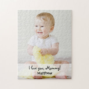 Benutzerdefinierter Foto Name I Liebe Sie Mami Puzzle
