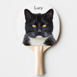 Benutzerdefinierter Foto Name Katzenpingpongpaddel Tischtennis Schläger