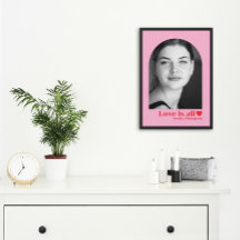 Benutzerdefinierter Foto-Name Liebe minimalistisch