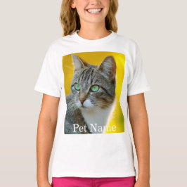 Benutzerdefinierter Foto-Name Text Personalisiert T-Shirt