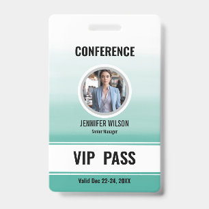 Benutzerdefinierter Foto-Name VIP All Access Pass Ausweis