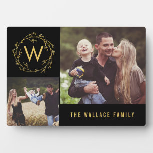 Benutzerdefinierter Foto-Rahmen für Monogramm-Wraa Fotoplatte