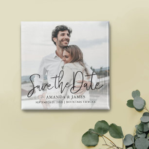 Benutzerdefinierter Foto Save the Date Kühlschran Magnet