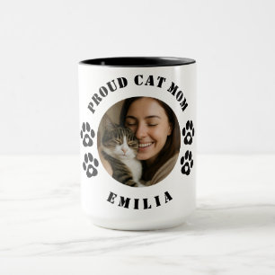 Benutzerdefinierter Foto-Stolz Katzenmutter-Kaffee Tasse
