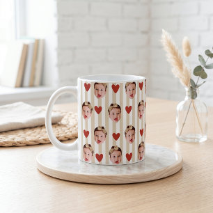 Benutzerdefinierter Foto-Streifenbecher Süßes Ba Kaffeetasse