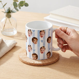 Benutzerdefinierter Foto-Streifenbecher Süßes Ba Kaffeetasse