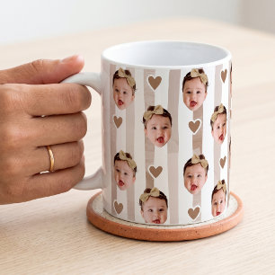 Benutzerdefinierter Foto-Streifenbecher   Süßes Ba Kaffeetasse